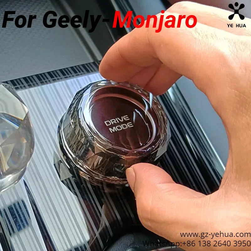 For GEELY Monjaro Manjaro Xingyue L KX11 2022 2023 Crystal Knob Sticker Car Supplies Accessories Vehicles Interior Automobiles