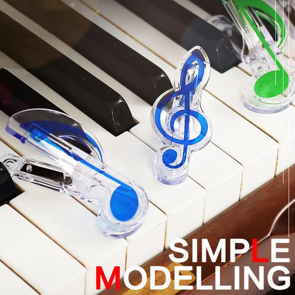 Klip dapat digunakan kembali skala musik bentuk klip kertas Memo pembatas buku indeks untuk perlengkapan sekolah kantor dapat digunakan kembali melubangi catatan portabel