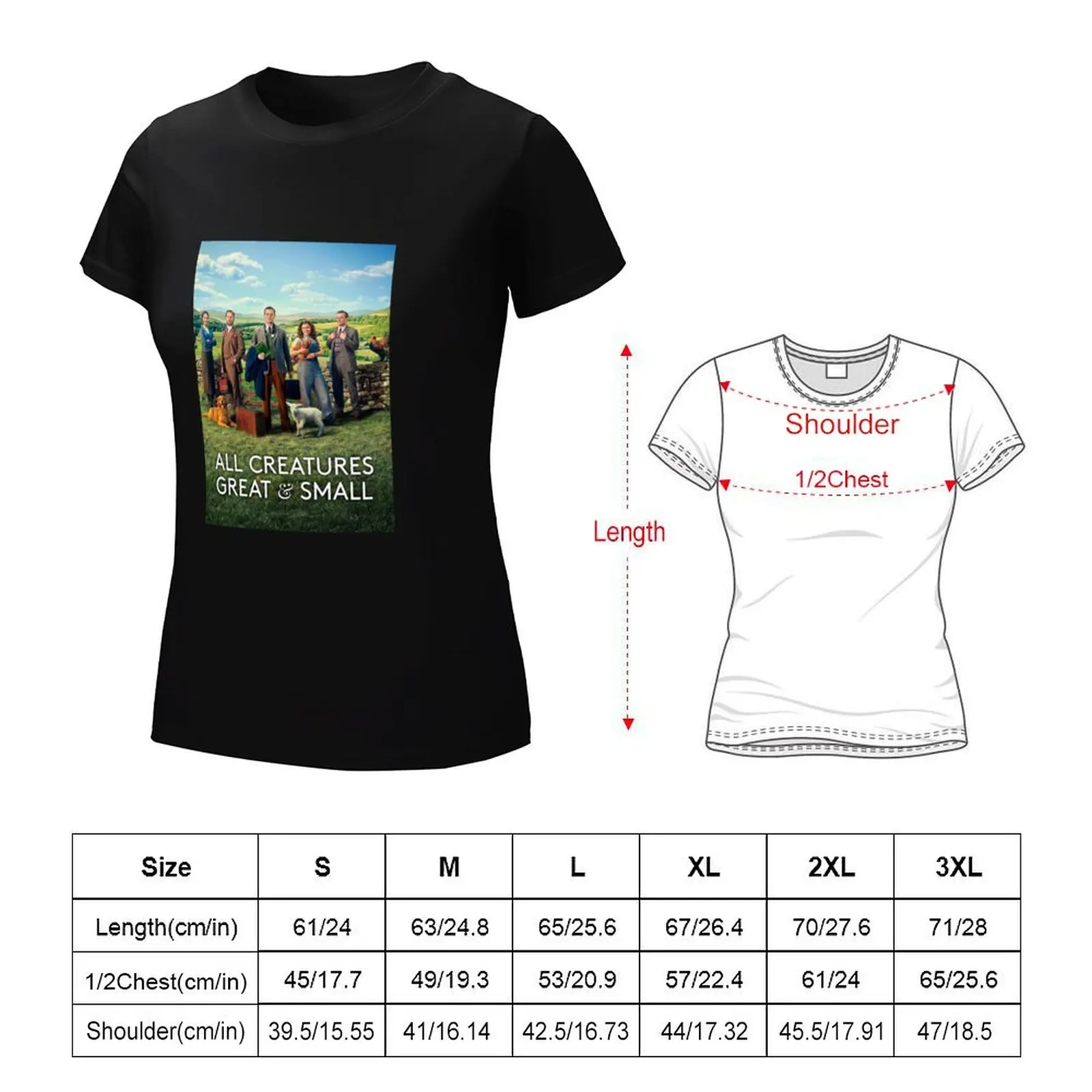 all creatures great and small T-Shirt graphics hippie clothes t-shirt dress for Women long