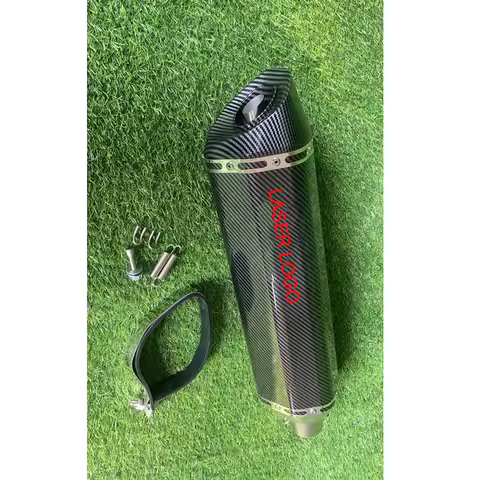 51MM Universal Laser Logo Moto Exhaust Muffler Pipe Escape For R1 R3 R25 GSXR750 Z900/1000 CBR1000 ETC R77 Escape DB Killer