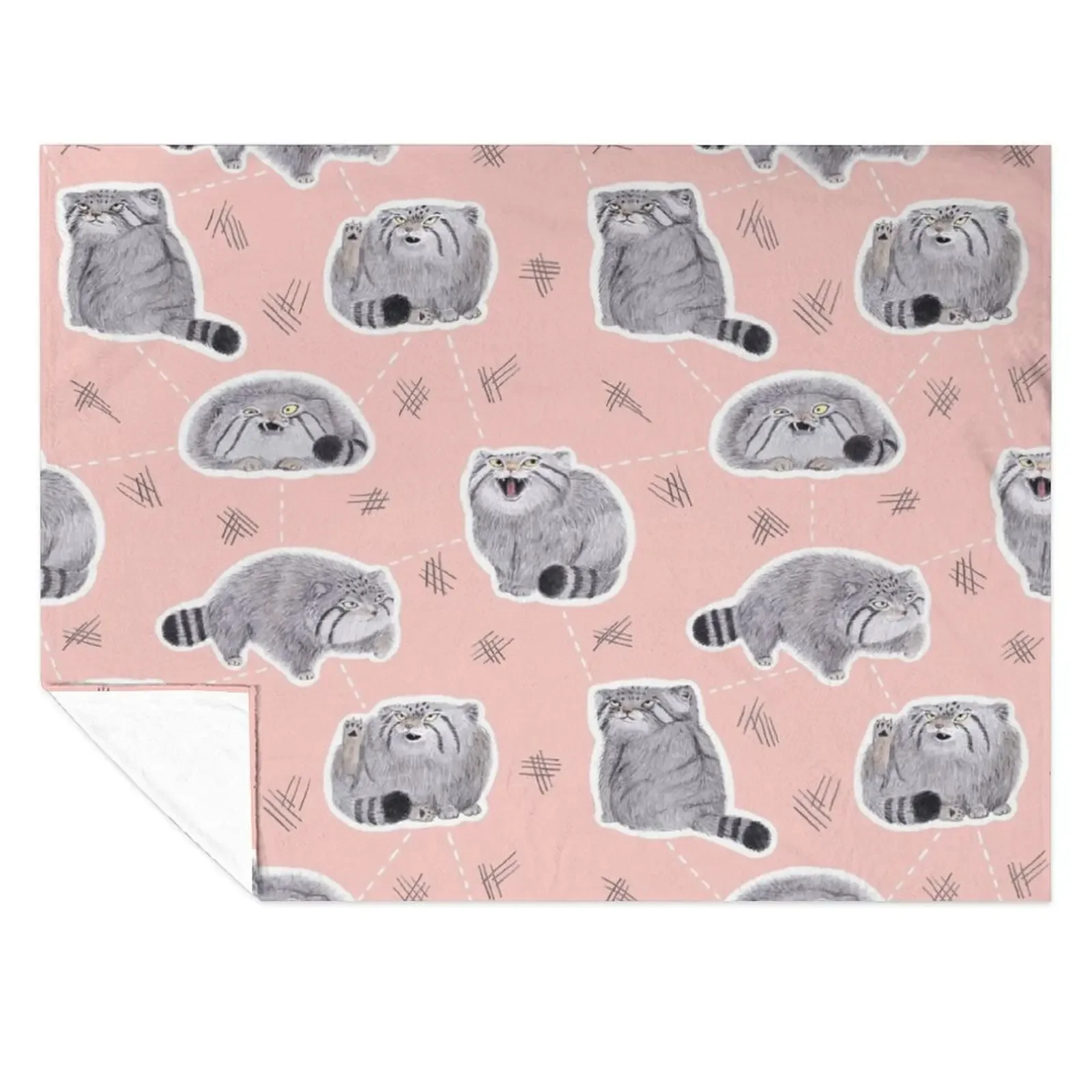 

Pudgy Pallas' Cats Throw Blanket Thins funny gift Plaid Extra Large Throw Blankets