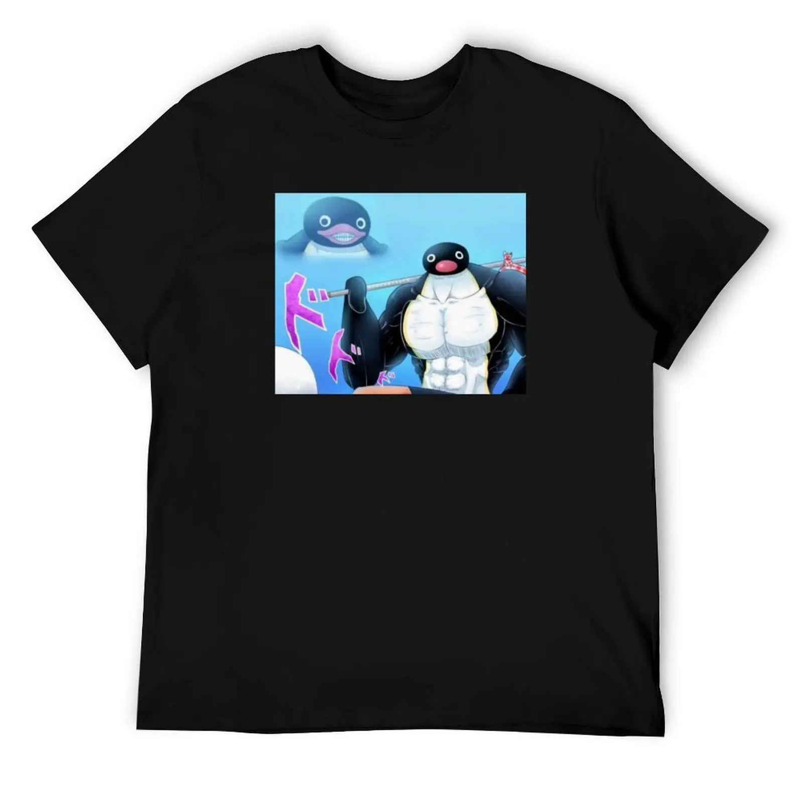 

Pingu Joestar T-Shirt men t shirt cotton 100% funny t shirts cotton T-Shirt