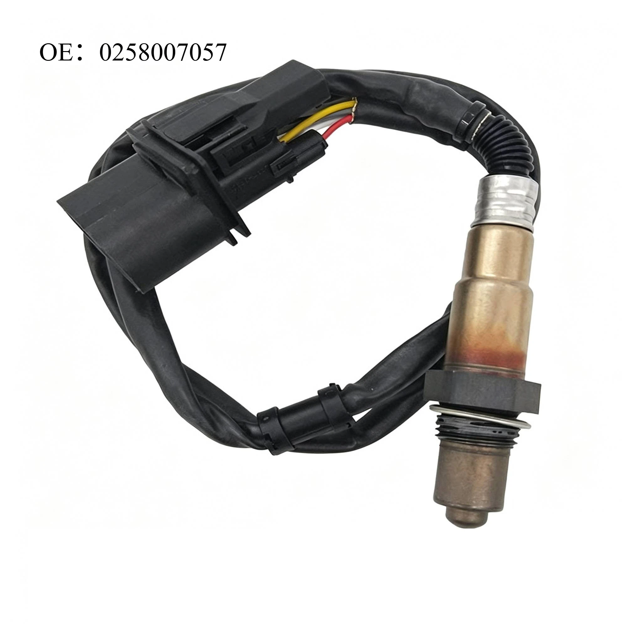 0258007057 Wideband Lambda Oxygen Sensor 5‑Wire Upstream O2 Sensor Replacement OE# 0258007090 06B906265D for VW Passat B5 Golf4