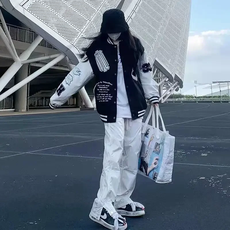 عارضة الأمريكية الرجعية كلية نمط فضفاض صالح البيسبول سترة للرجال والنساء الربيع الساخن بيع الموسم العصرية طالب Jac #2