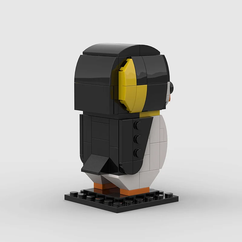 Kreative niedliche kleine Tier Penuins Moc Anime pädagogische Bausteine Ziegel setzt Pinguin Modell Kopf Kinder Spielzeug Weihnachts geschenke