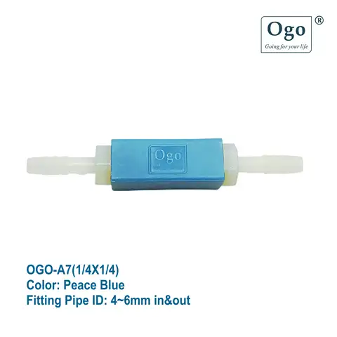 OGO 전문 HHO ARRESTOR 1/4X1/4 피스 블루
