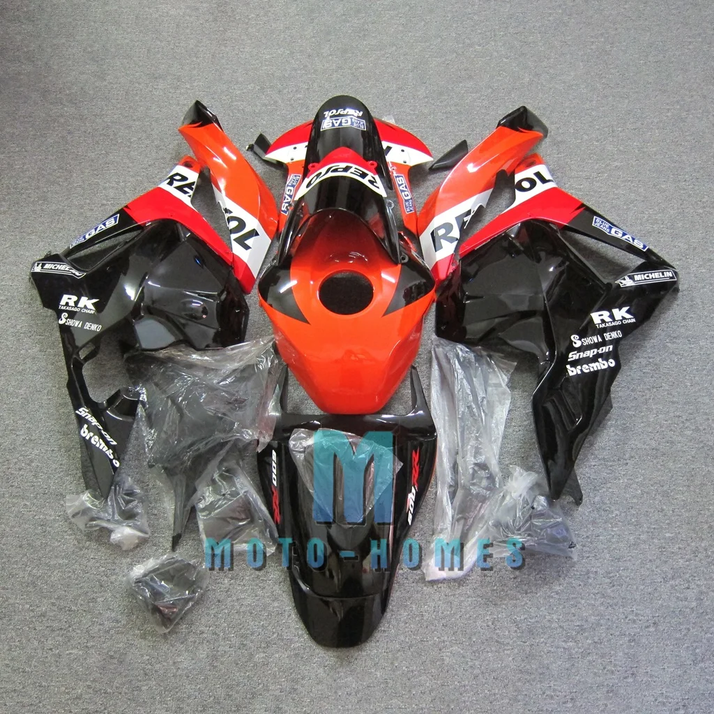 

Free Custom CBR600RR F5 09 10 11 12 Motorcycle Fairing Kits for CBR 600RR 2009 2010 2012012 Repsol 100% Injection Bodywork