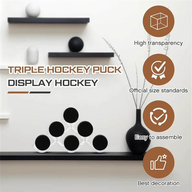 Heißer Verkauf-Hockey Puck Halter Hockey Puck Display Stand Fällen signiert Sport Spiel Geschenk für Hockey für Sammler