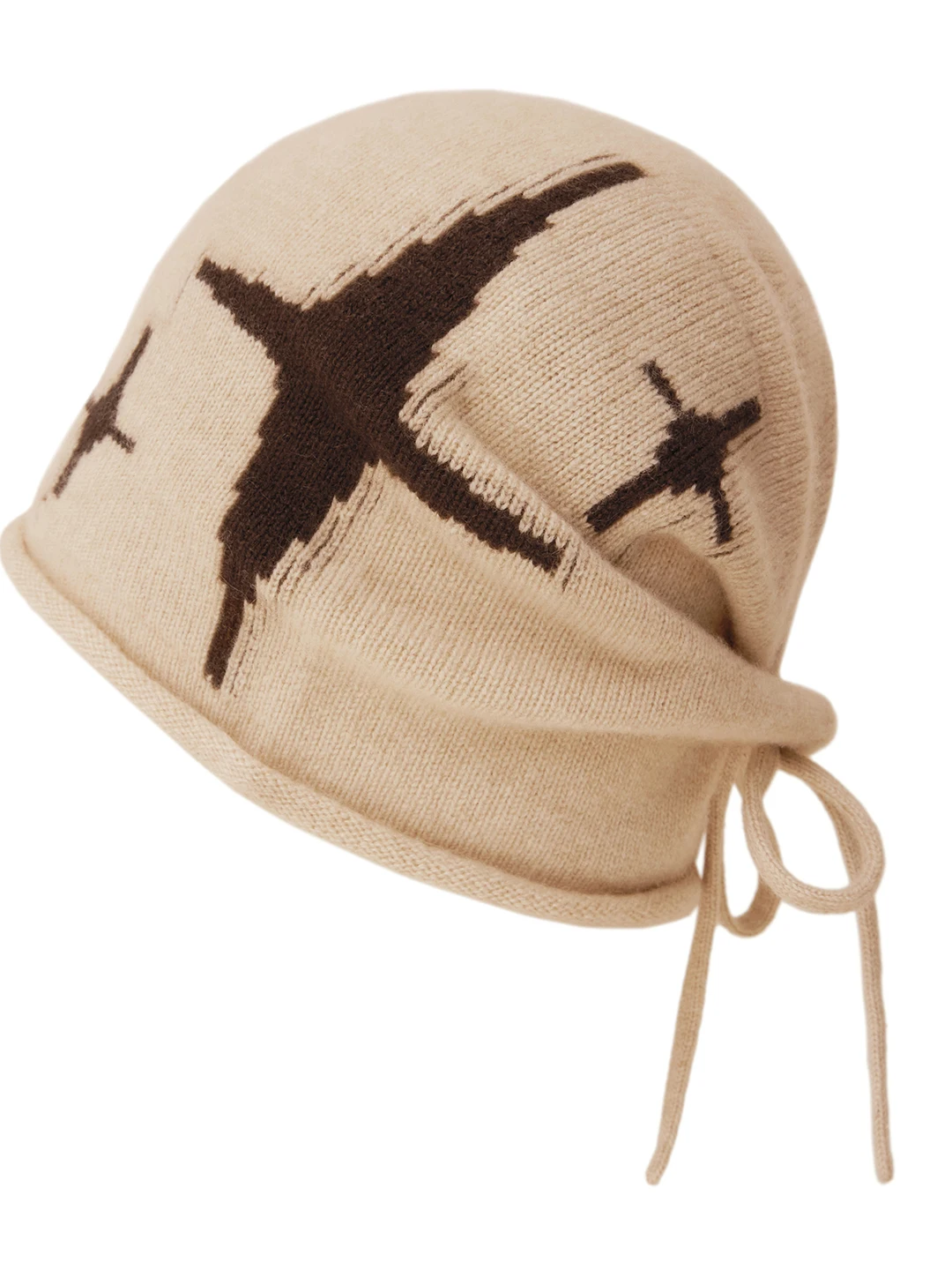 american-retro-star-knitted-woolen-cap-women's-00-pure-camere-winter-warm-thiened-foldable-casual-round-top-hat