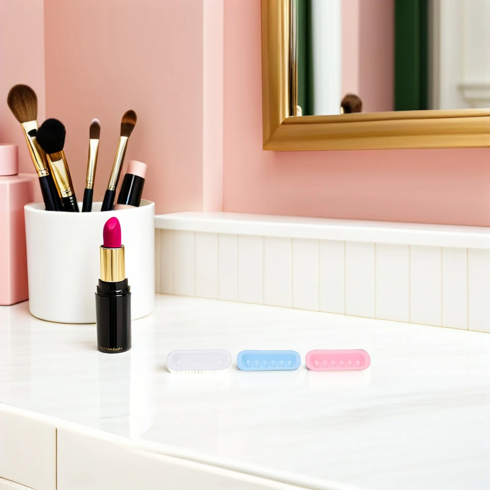 منظم لوحة غراء الرموش، أداة مكياج محمولة عالية السعة للفنانين المحترفين والمبتدئين، متينة تدوم طويلاً #3