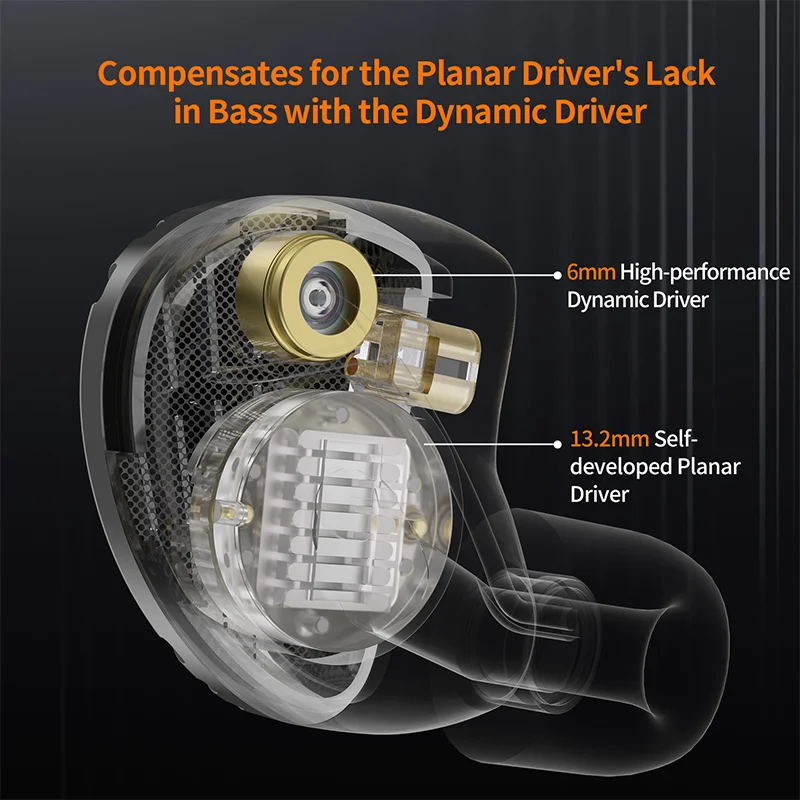سماعات الرأس الديناميكية KZ-Symphony، HIFI، سماعات ألعاب DJ، سائق مستو مصمم ذاتيًا، مجموعات أداء عالية، 6 مم