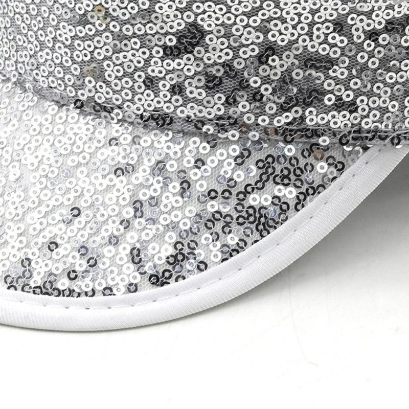

49MC Cool Disco Hat Glinting Mirrored Captain Hat for Carnivals Music Festival