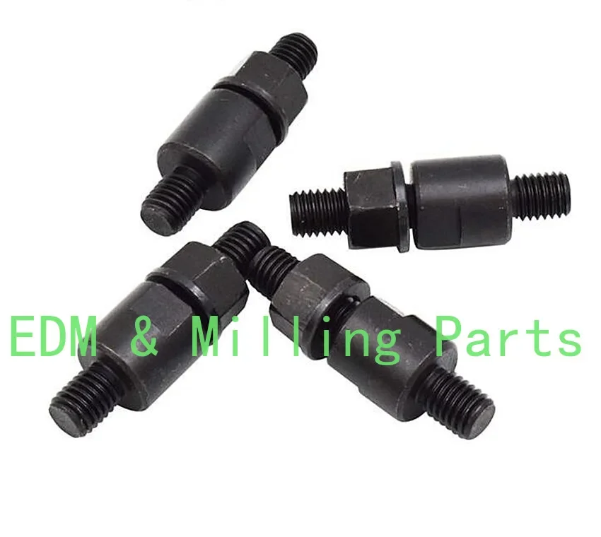 

4PCS C-Type Flange Screw Three-Jaw Chuck Screw C6 CNC Lathe Double-Head Screw Nut Connection Over Plate M12