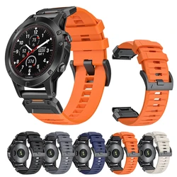 22mm 26mm Fluororubber Strap For Garmin Fenix 7X 6X Pro 5X Epix Pro Gen 2 47mm 51mm /Fenix 5X Plus Tactix 7 Watchband