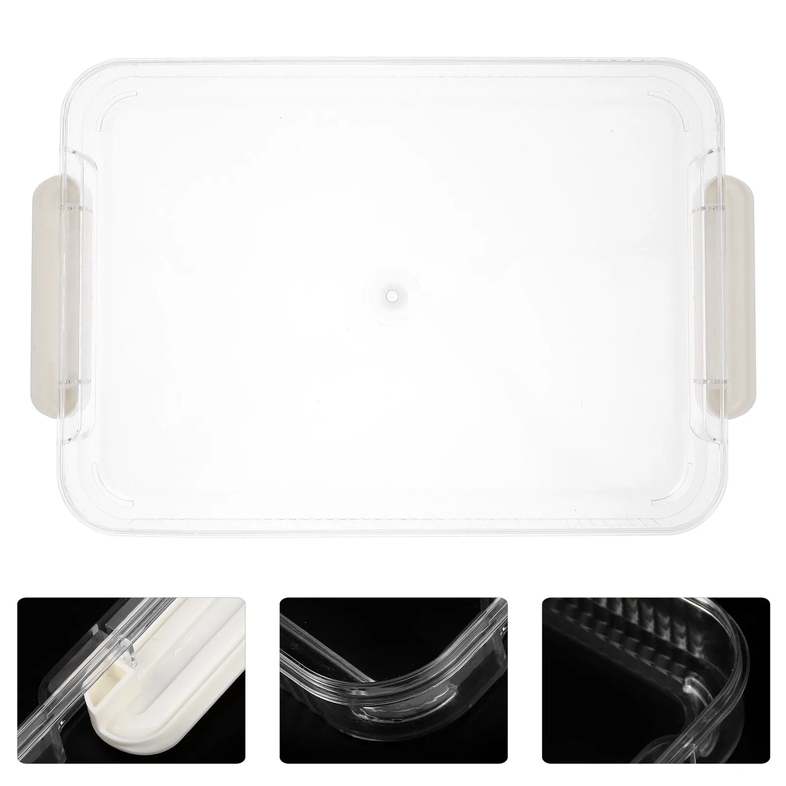 

Pet Transparent Storage Box for A4 Documents Photos Cards Certificates Organizer File Case Portable Lightweight Desktop