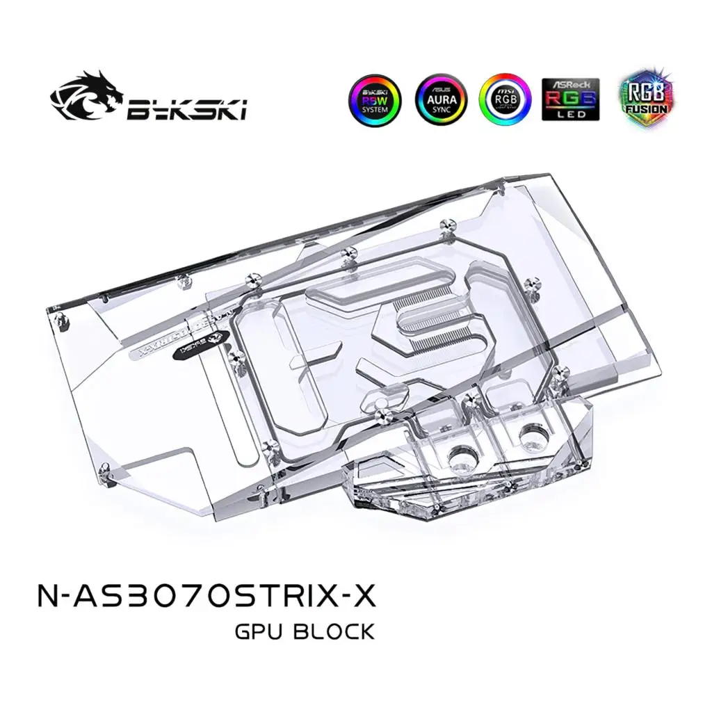 Bykski GPU Block with Backplate for ASUS ROG STRIX RTX3070 N-AS3070STRIX-X