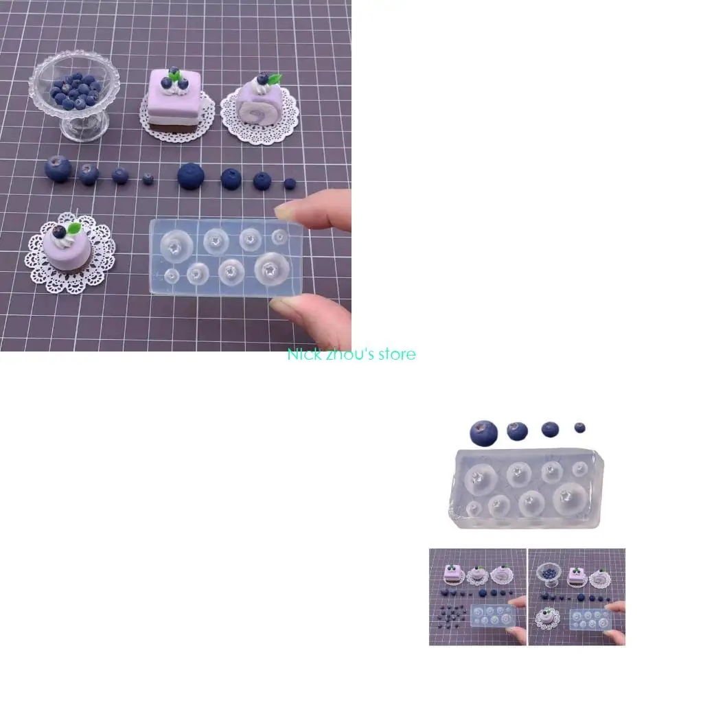 

E15E Flexible Silicone Mould for Small And Clay Creation Easy Demold Designs