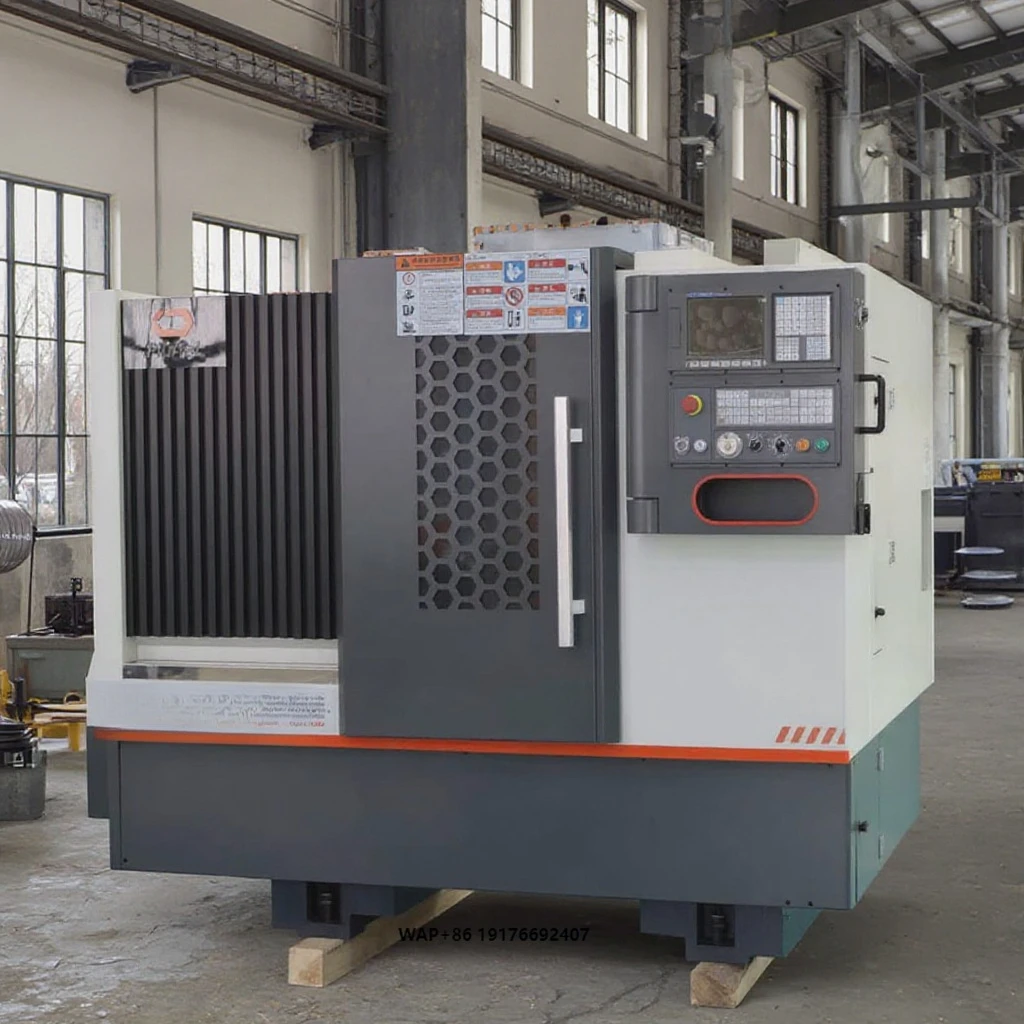 Torno CNC de Barramento Inclinado TCK36A, Mini Fresadora CNC, Torno para Metal com Torre de Potência Opcional, Torno CNC de 3 Eixos, Torno com Mandril