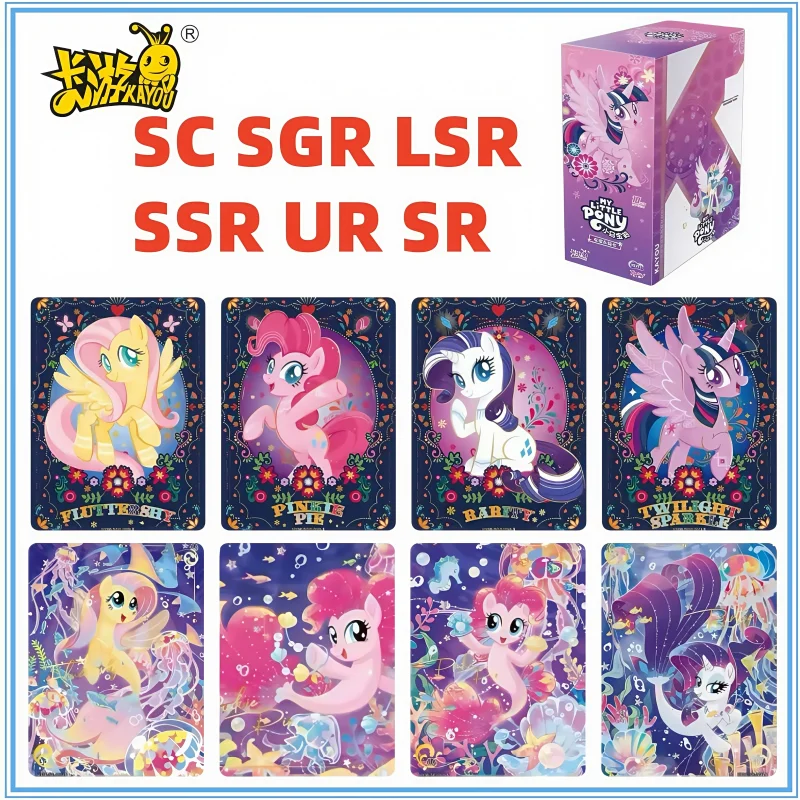 

KAYOU Real My Little Pony Movie Series 6, редкая коллекционная карта аниме CS CR UR PTR, бронзовые флэш-карты, игрушки, подарок на день рождения