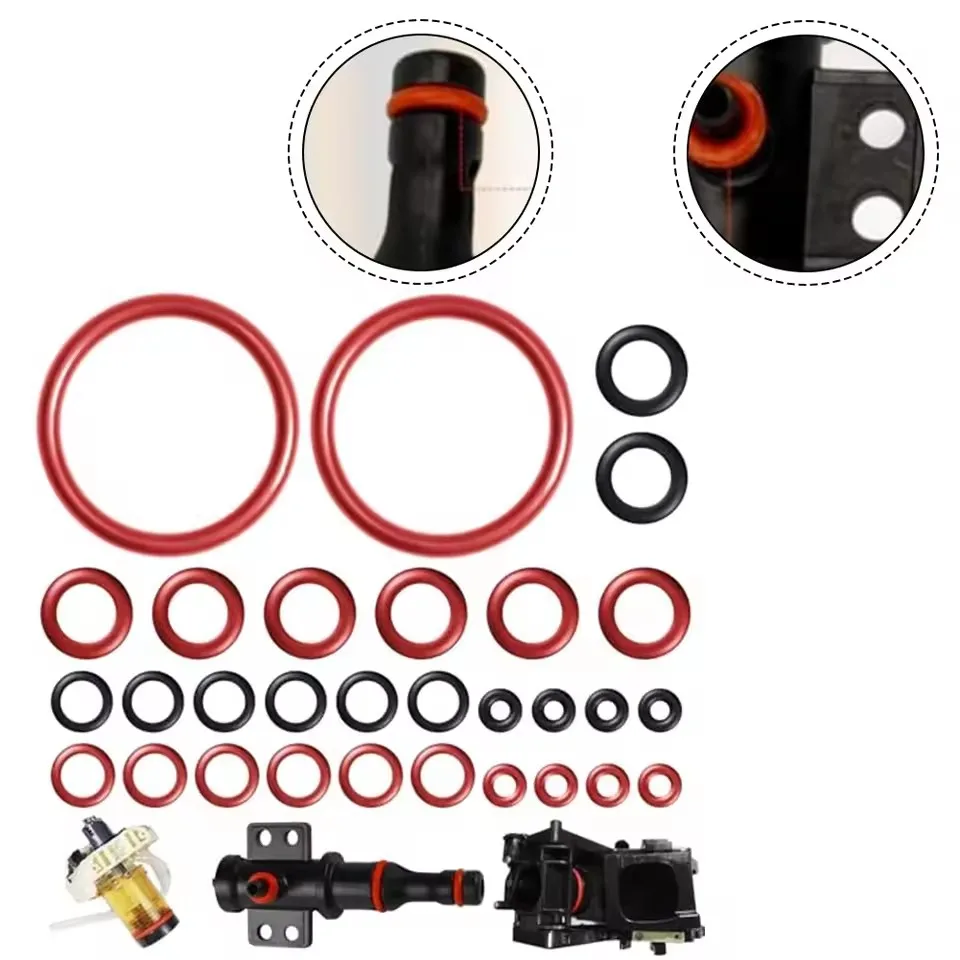 Kit de reparo de anel o, 40 peças, vedação, válvula de suporte, acessórios de válvula de vapor, compatível com saeco spidem jaggia