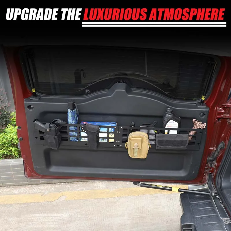 

Aluminum Alloy Car Rear Door Expand Storage Rack Organizer Panel For Toyota FJ Cruiser 2007-2021 Modified Accessories