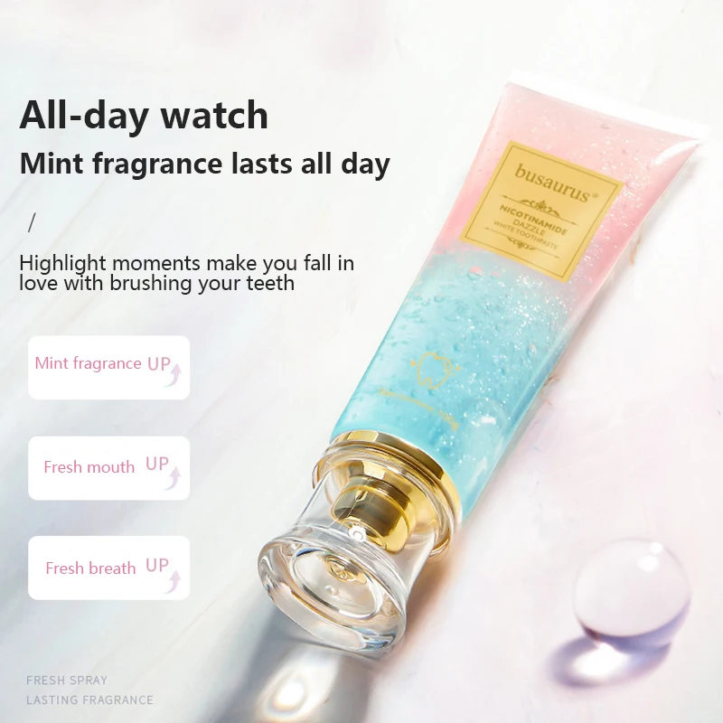 

Niacinamide Whitening Toothpaste Breath Refreshing Whitening Toothpaste Dental Stains Removing Prevent Bad Breath Reduces Plaque