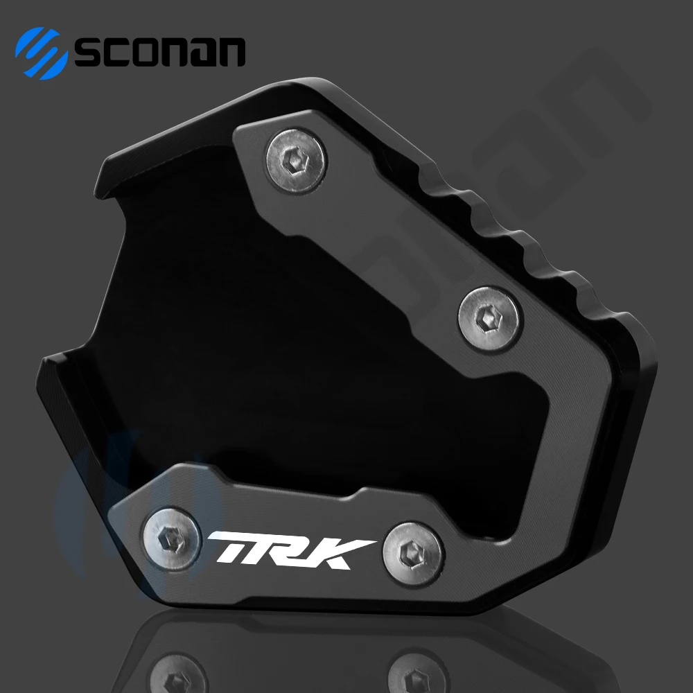 Placa de soporte lateral para motocicleta, almohadilla de extensión de soporte para Benelli TRK702X, TRK702, TRK 702X, 702, 2022, 2023