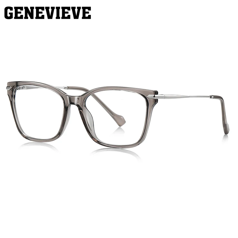 GENEVIEVE إطار مربع هندسي جديد تصميم بسيط مضاد للضوء الأزرق نظارات فوتوكروميك وصفة طبية قابلة للتخصيص LS242 #5