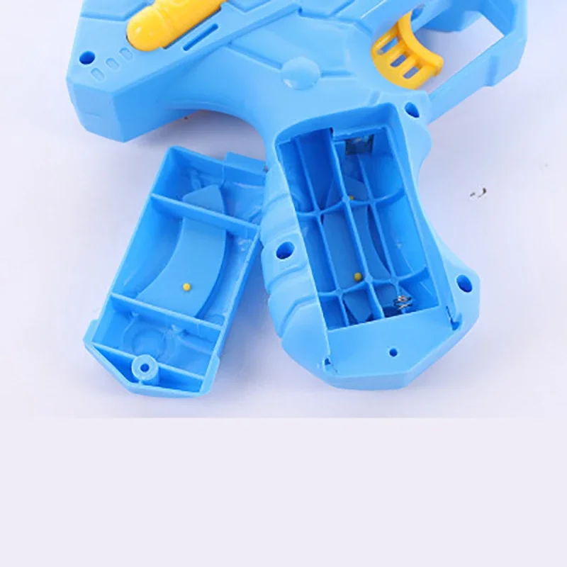 Grande ao ar livre crianças brinquedo elétrico arma projeção brilhante legal corda iluminação rotativa música dinâmica menino interativo presentes de férias