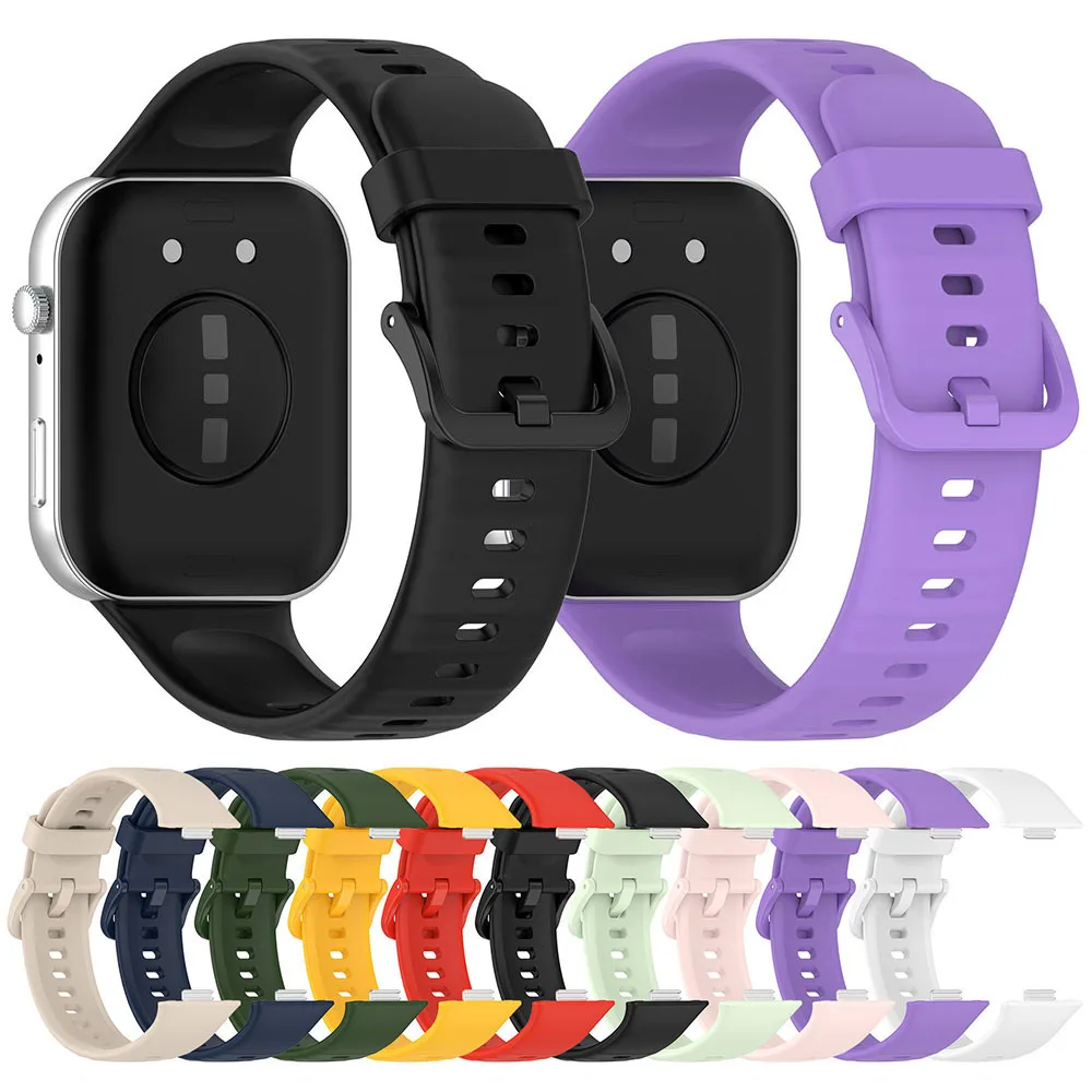 Color Silicone Strap for Huawei Watch Fit 3/Fit 4/4 Pro Comfortable band Replaceable Bracelet for Huawei Watch Fit 4 Accessories