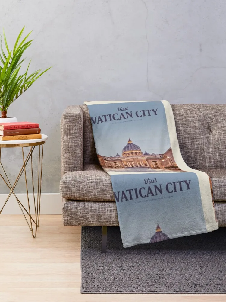 Visit Vatican City Throw Blanket For Sofa Thin Luxury Personalized Gift Blankets