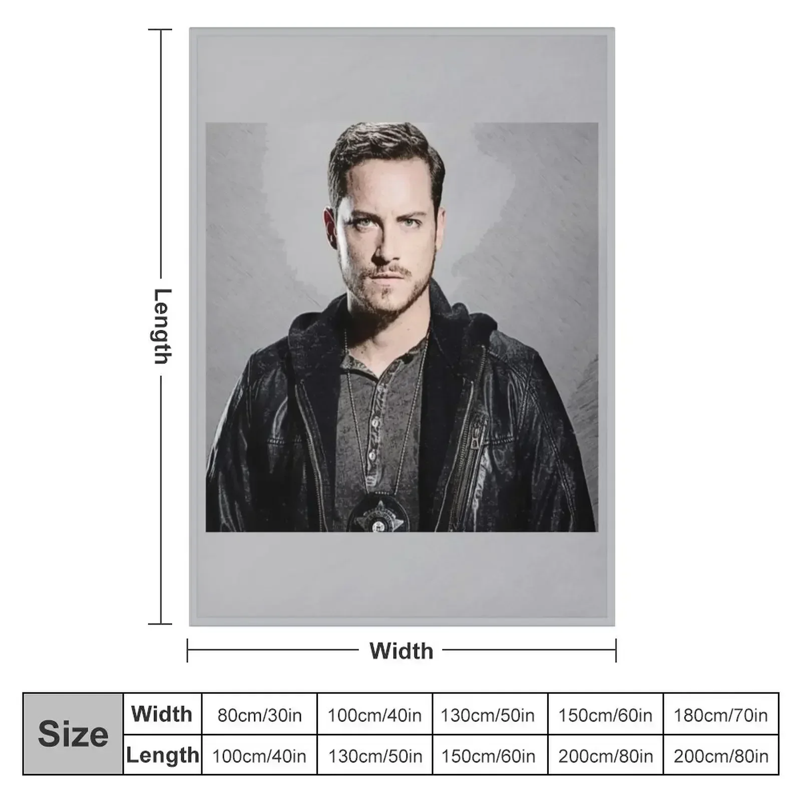 Detective Jay Halstead Throw Blanket couch cozy soft plush fuzzy picnic outdoor blanket