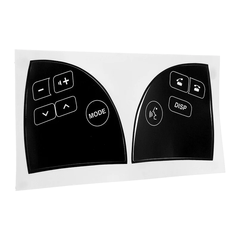 1 Pair Black Car Front Steering Wheel Button Repair Decal Sticker Fit For Lexus ES350 2007 2008 2009 2010 2011 2012