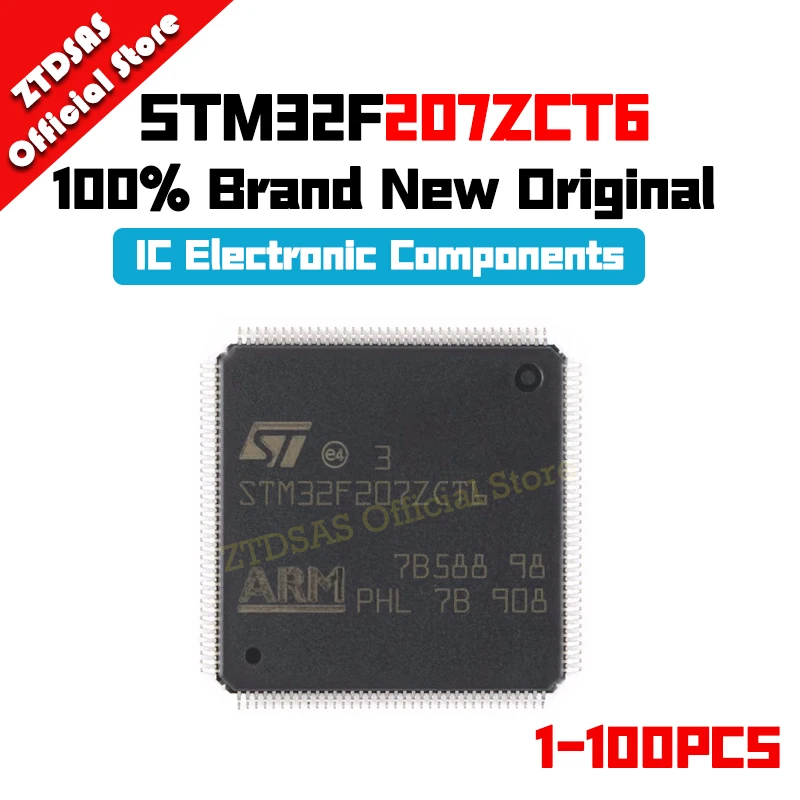 1-100Pcs STM32F207ZCT6 STM32F207ZC STM32F207 STM32F STM32 STM IC MCU LQFP-144 Chip