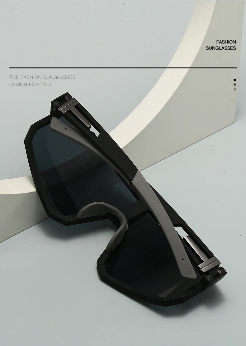 Übergroße Fahrradbrille für Herren, winddicht, farbig beschichtet, Sonnenbrille für Fahrräder, Outdoor-Sport, Motorrad-Sonnenbrille 3258 – Detail 4