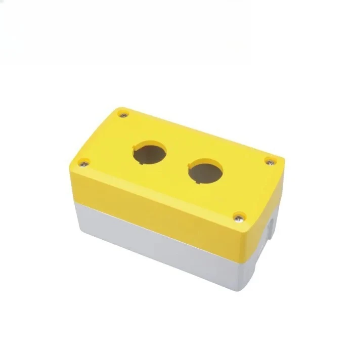 Waterproof button box GOB-123456A-YW yellow/GW gray cover one, two, three, four, five, six hole IP65