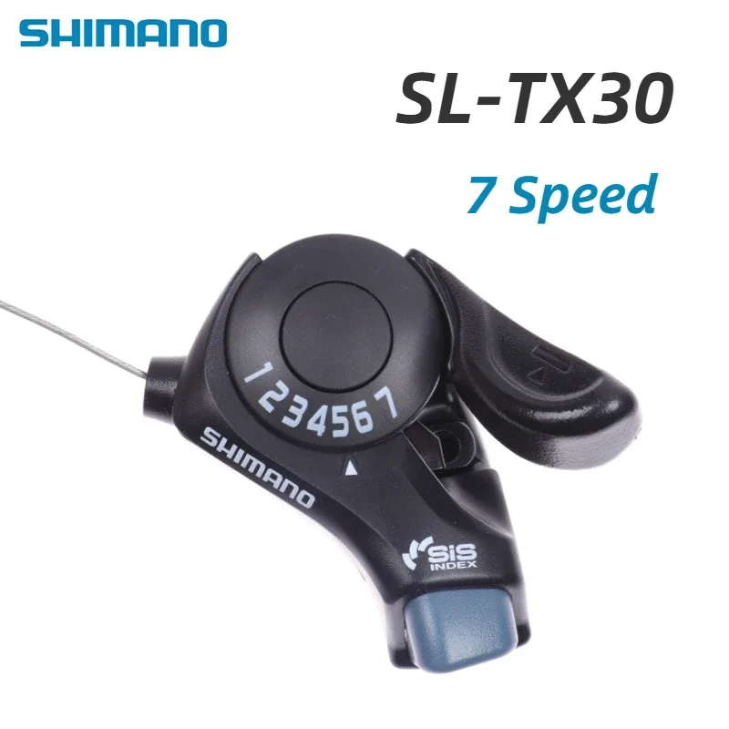 SL-TX30 Bicycle Shift Lever High Strength 3/6/7/18/21 Speed Trigger Shifters Thumb Gear Shifter Lever Set for Mountain Road Bike