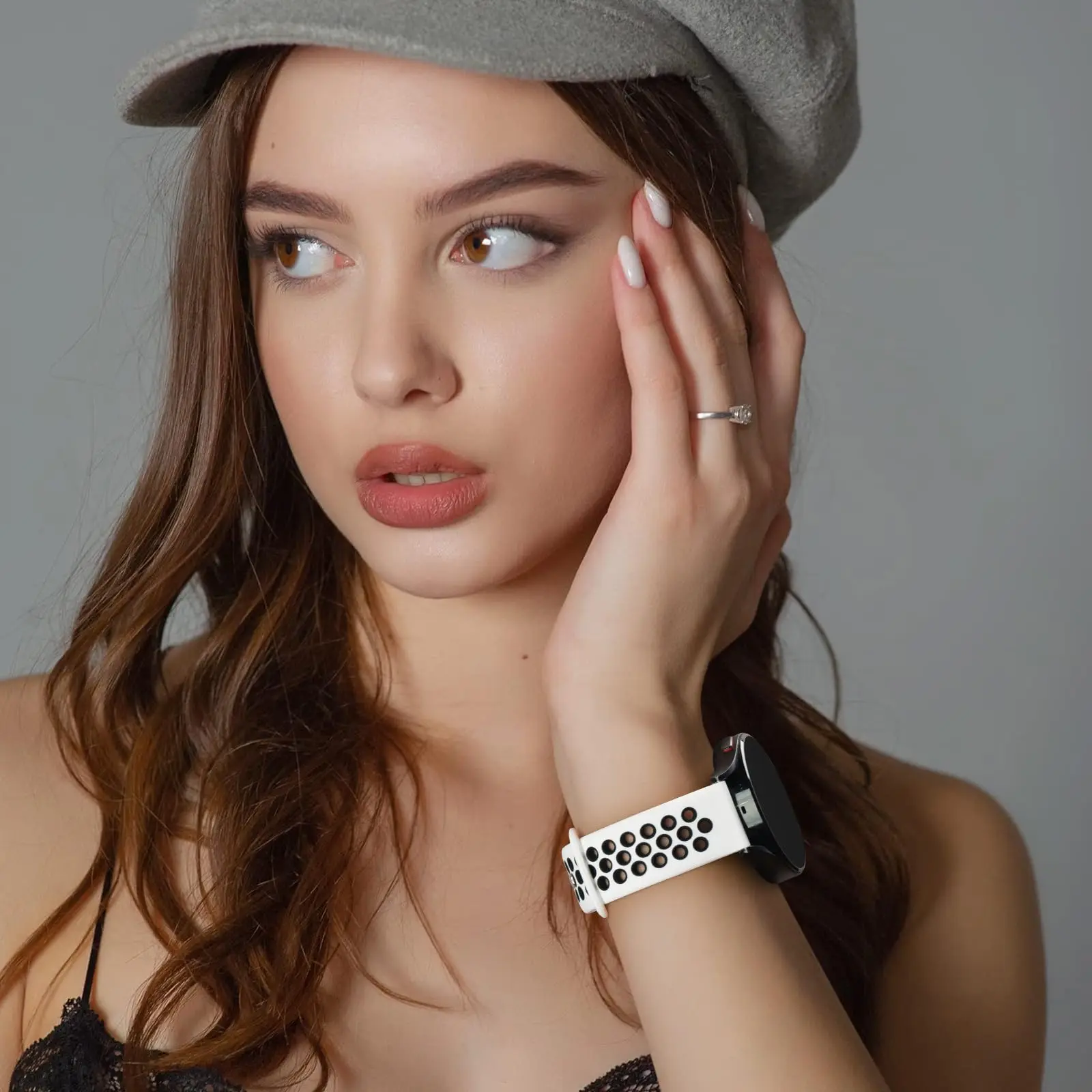 Силиконовый ремешок 18 мм для Garmin Vivoactive 4S/Active S/Venu2S 3S, ремешок для Garmin Forerunner 265S 255S, двухцветный мужской и женский ремешок