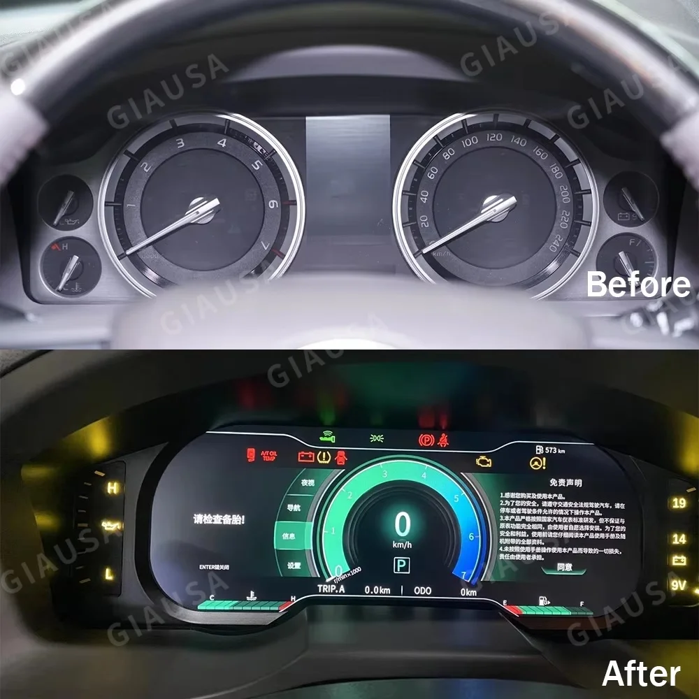 For Toyota Land Cruiser LC200 2008-2022 Meter Screen Instrument Replacement Entertainment Virtual Cockpit Car Digital Cluste - Image 3