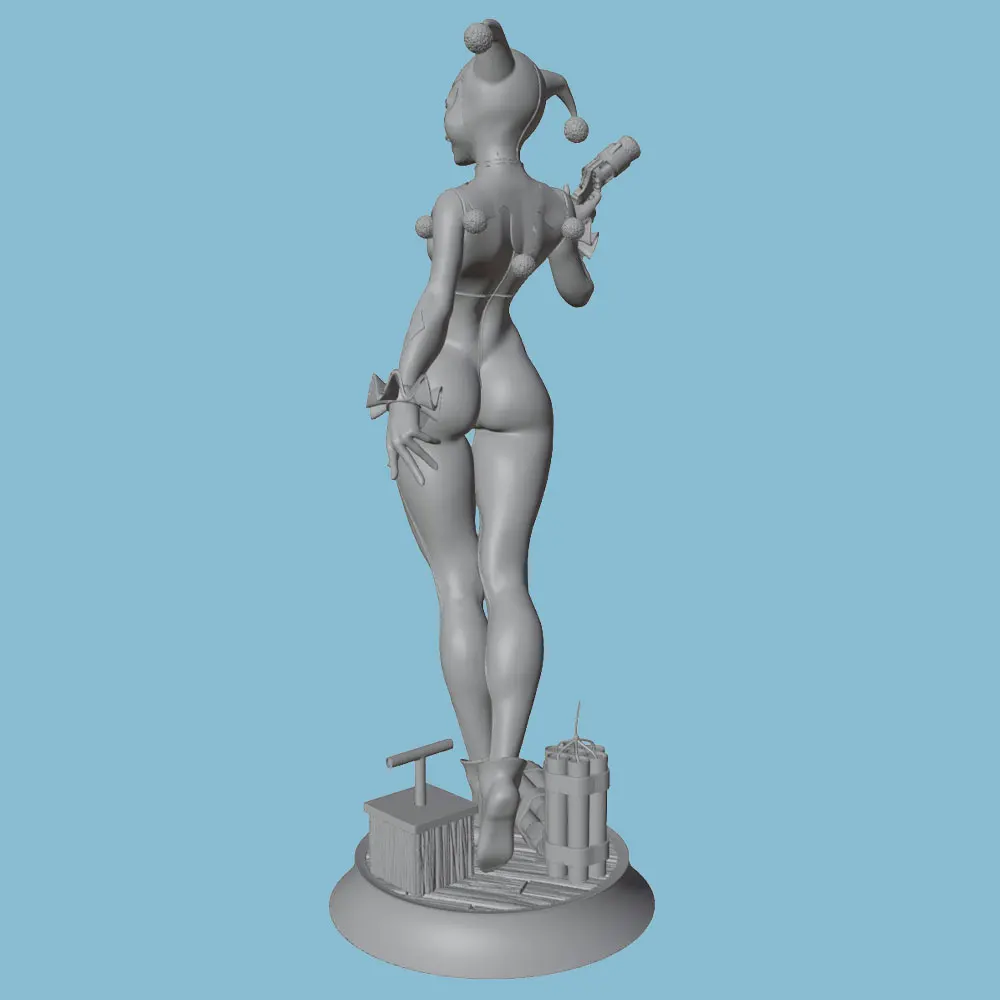 Figura de resina sin pintar kit modelo payaso circo coleccionismo - imagen 2