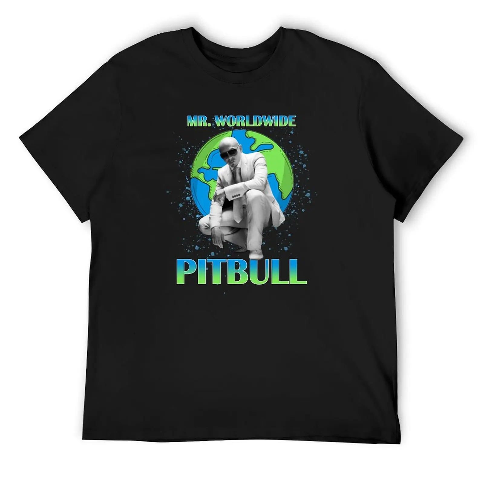 

Pitbul Mr.Worldwide T-Shirt graphic tee shirt kawaii clothes mens t shirts top quality