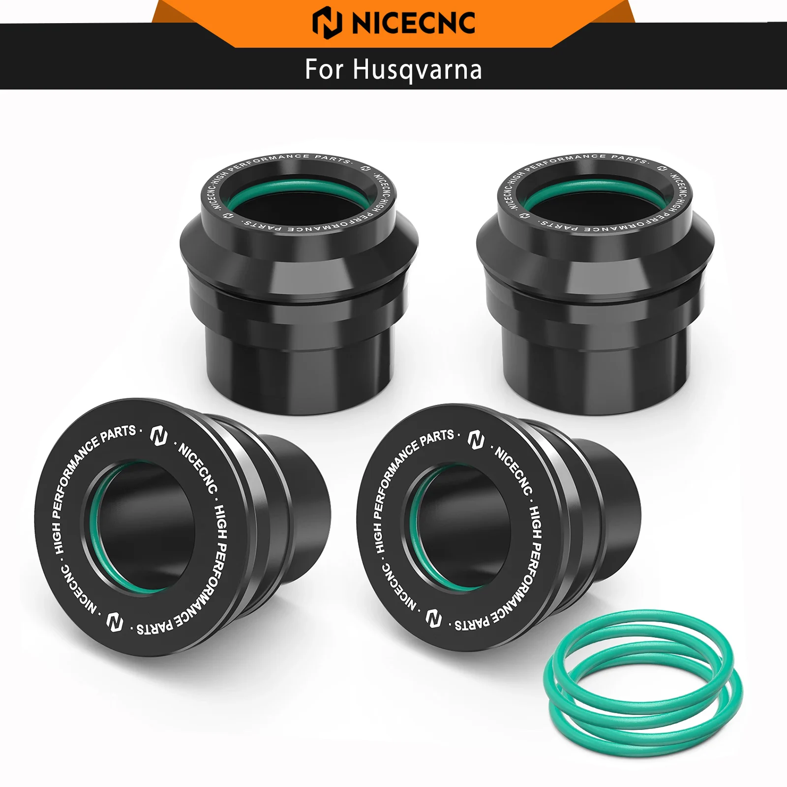 NICECNC 20MM/22MM Front Rear Wheel Spacers Hub Collars For Husqvarna TE300 TE250 FE350 FE450 FE501 2017-2023 TX125 2017-2019