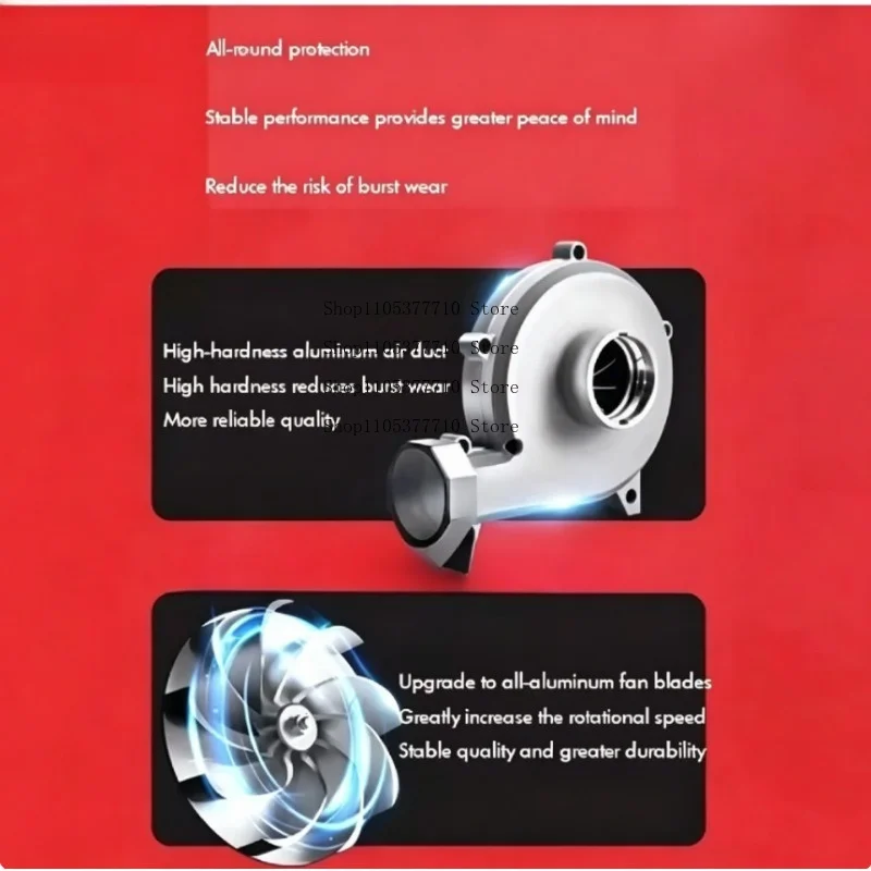 6280W Industrial Dust Collector High-Power Vacuum Cleaner for Slotting Machine Woodworking Wall Planer Blowing and Suction