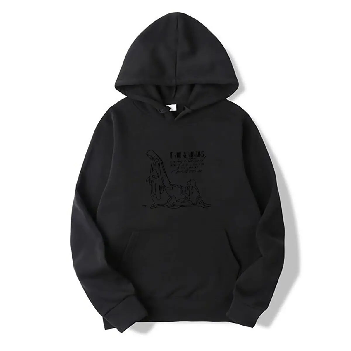 Hanging On By A Thread Hem Garment Matthew 9 20 22 Autumn and winter new men's and women's hooded sweatshirts