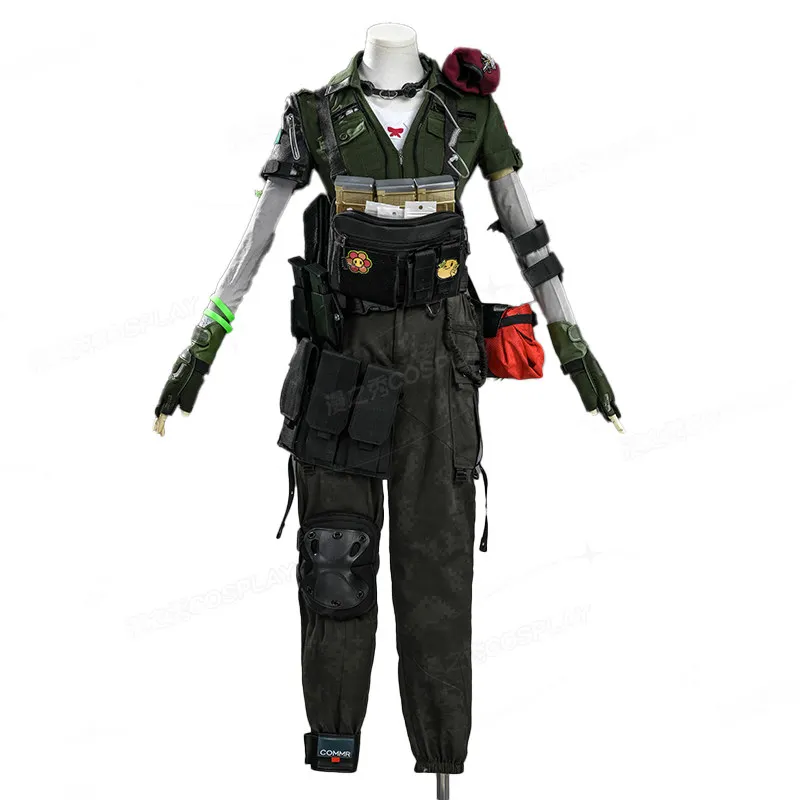 

Delta Force Dye Lena Original Skin Cosplay Costume Full Set with Props, Female Performance Outfit
