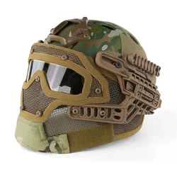 Casco táctico G4 máscara malla de acero – Airsoft y paintball