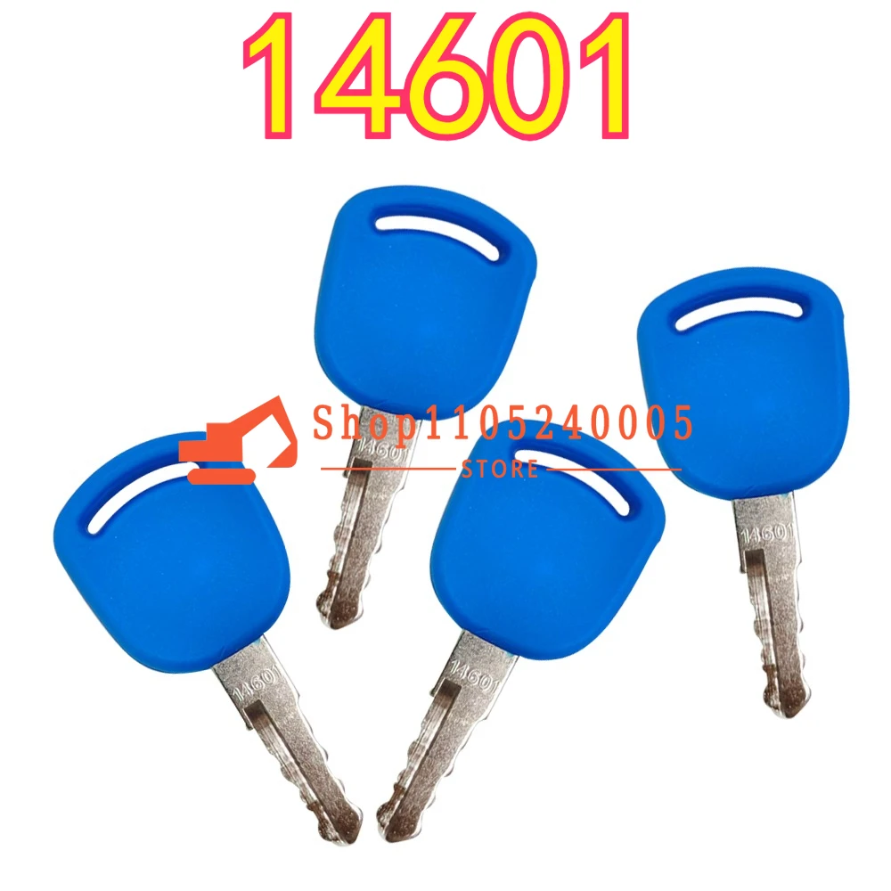 20/10/5/1PCS New 14601 Keys 82003267 82030143 Ignition Key for Excavator Grader Dozer Heavy Equipment Excavator Tractors