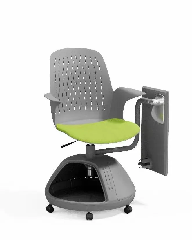 Foshan School Conference Room Mesh Chair Cheap Plastic Chair With Book Rack And Tablet Stand For Meetings And Classes