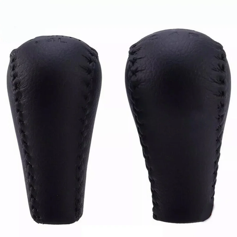 2Pcs Leather Transfer Case Gear Shift Knobs For Nissan Patrol GU Y61 GQ Y62 32865-40U00 Shifter Konb Car Interior Parts