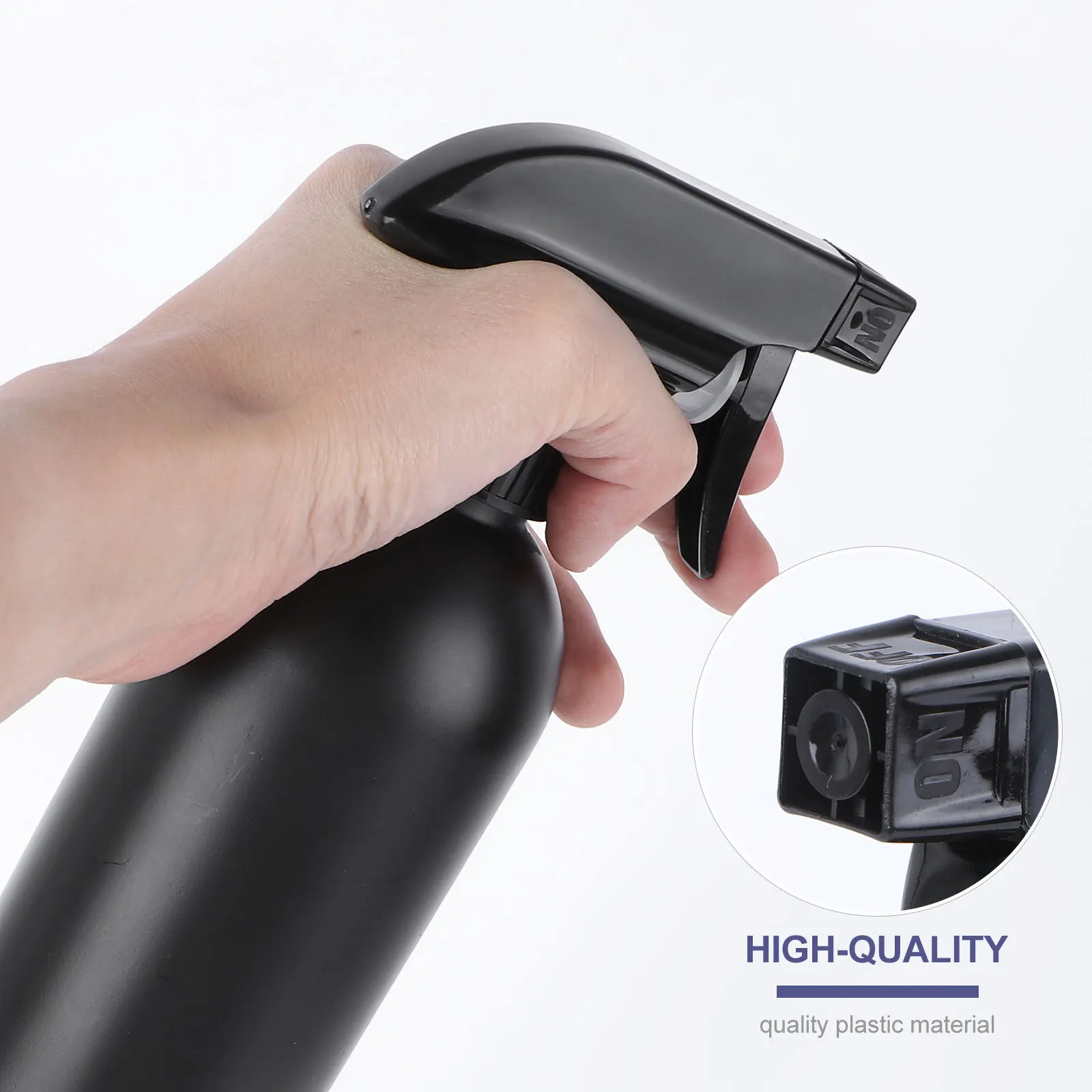 5 قطعة 500 مللي زجاجات رذاذ Hdpe متينة محمولة قابلة لإعادة الملء لوازم السيارات حديقة المنزل أدوات تنظيف المطبخ أسود #4